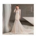 Long Sleeve Lace Dress White off shoulder mermaid ball gown wedding dress